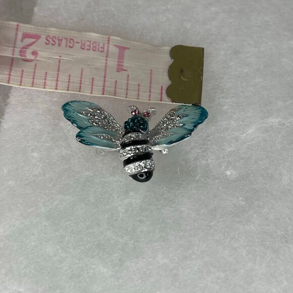 Vintage scatter bee brooches enamel set of 2 - Picture 6 of 7